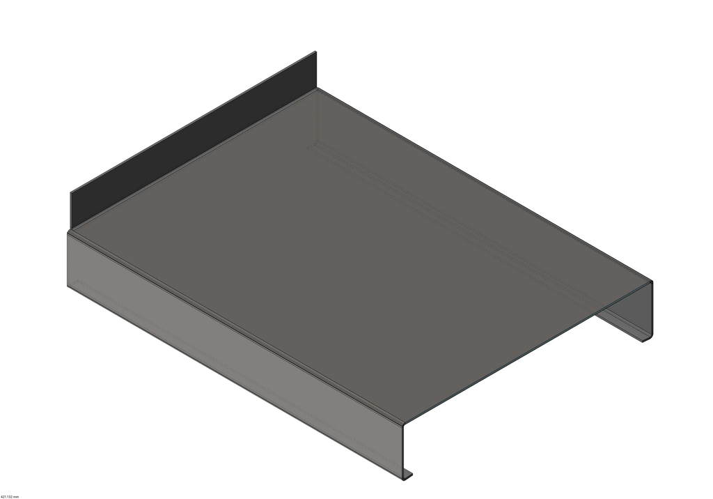 Capot raccord parement Aluminium 2.0 mm