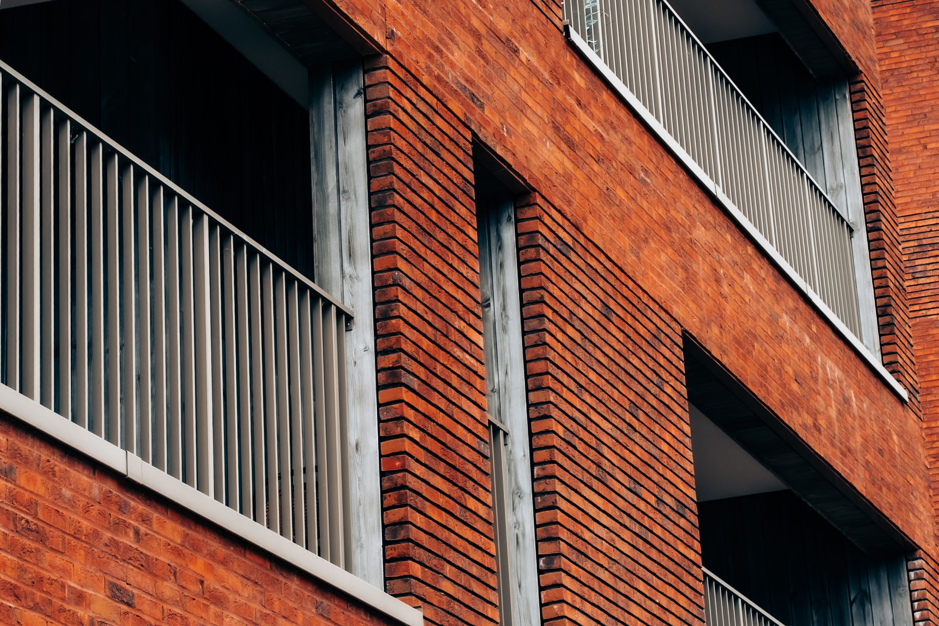 Vue détaillée sur les balcons