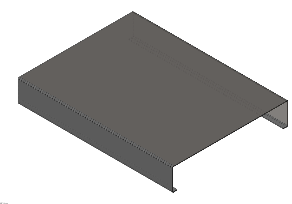 Capot Droit Aluminium 2.0 mm
